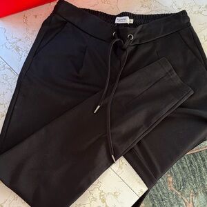 B.Young Black Drawstring Jogger Trousers
